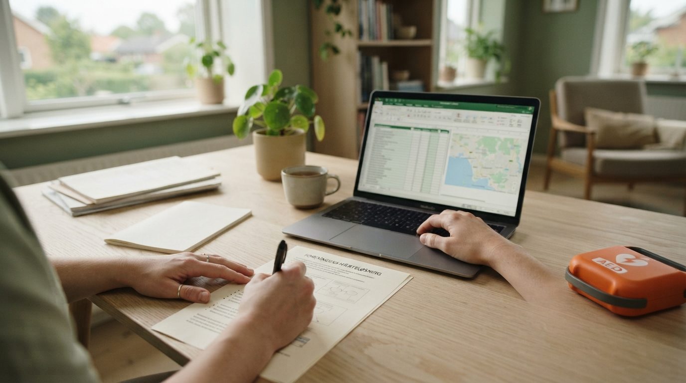 Illustrationsbillede: Hjertestarter i foreningen eller boligforeningen: registrering, placering og…